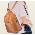 Fashion Women Leather School Backpack Fashion PU Leather Backpack